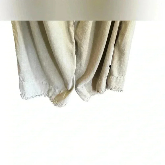 Anthropologie Cloth & Stone Strapless Frayed Cropped Jumpsuit - Size L - Picture 5 of 16